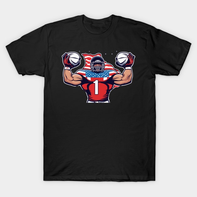 USA RUGBY T-Shirt by abdellahyousra